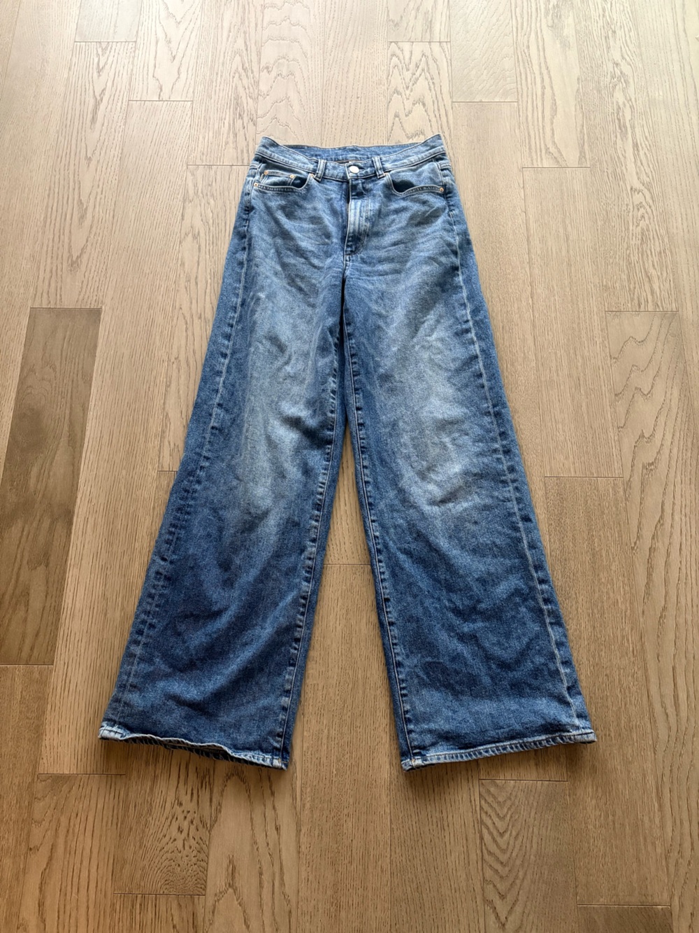 DL1961 Women's Wide-Leg Jeans in Vintage Blue Wash